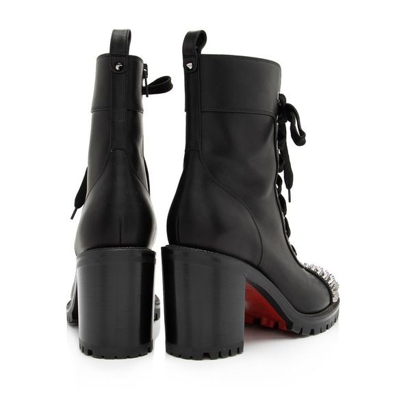 Christain Louboutin Calfskin TS Croc Spiked Ankle Boots - Size 9 / 39 - Picture 3 of 4